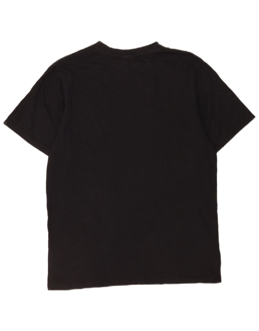 Ellesse Herre Grafisk T-Shirt Top Medium Sort Bomuld