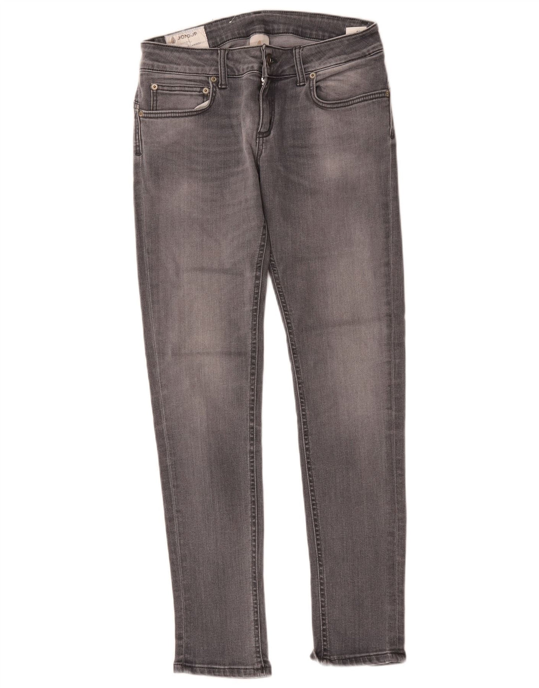Dondup Dame Slim Jeans W28 L29 Grå Bomuld
