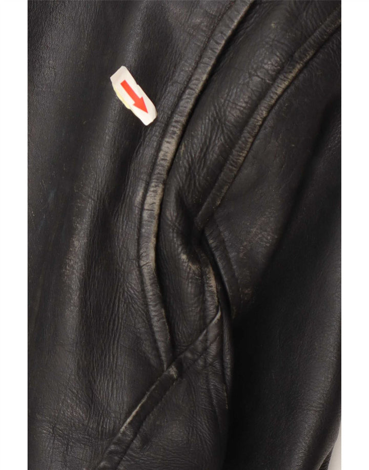 Sheep Land Herre Læder Biker Jacket UK 36 Small Black
