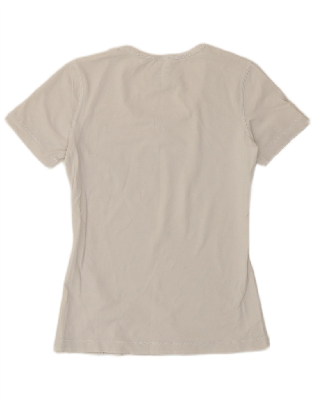 Champion Dame Grafisk T-Shirt Top UK 12 Medium White