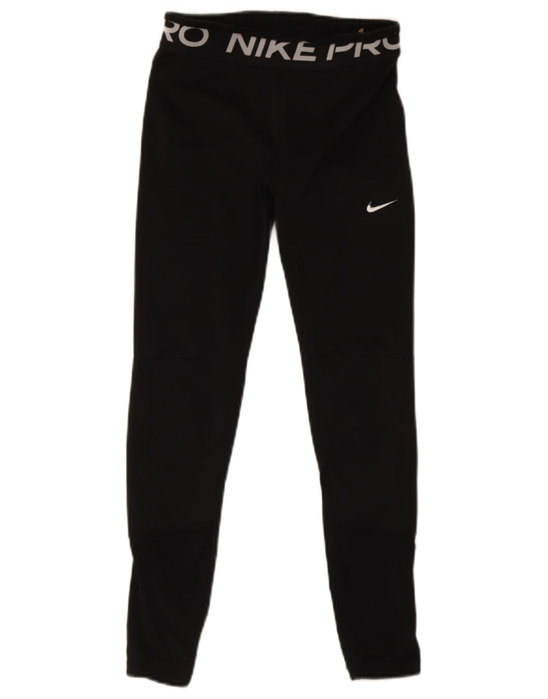 Nike Dame Dri Fit Grafiske Leggings UK 14 Large Black Polyester
