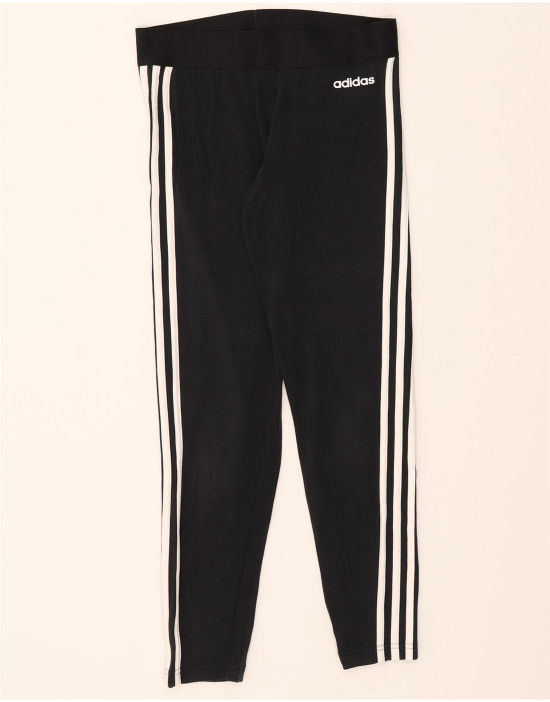 ADIDAS Womens Leggings UK 8/10 Small  Black Cotton Vintage Adidas and Second-Hand Adidas from Messina Hembry 