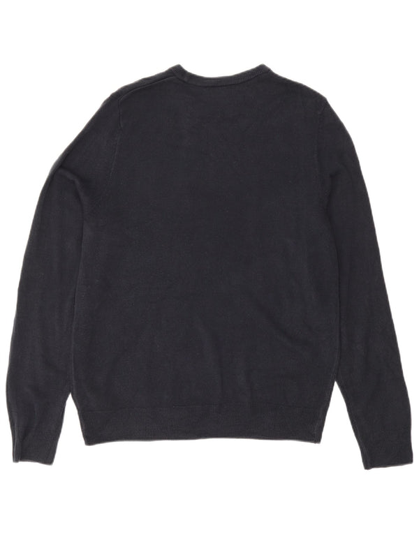 Marks & Spencer Herre sweater med rund hals, medium marineblå akryl