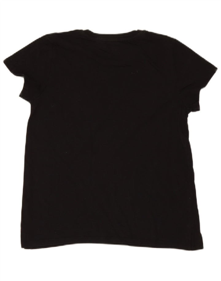 LEVI'S Womens Graphic T-Shirt Top UK 12 Medium Black