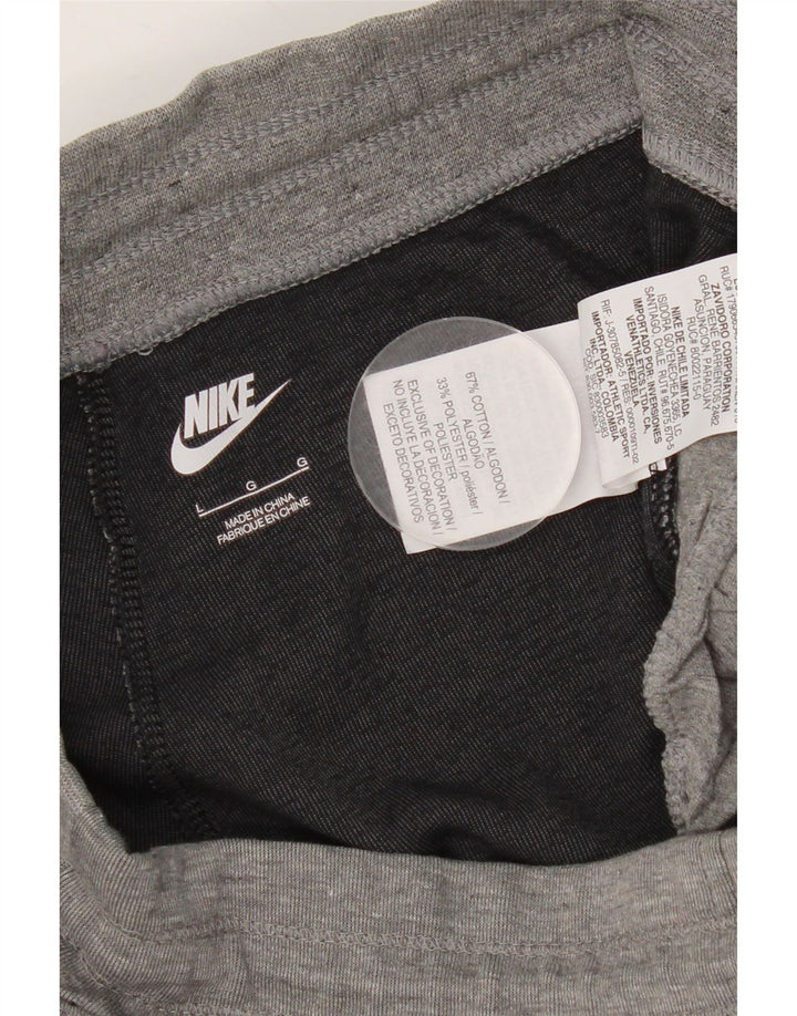 Nike Træningsdragt bukser til mænd Joggers Large Grå Colourblock Bomuld