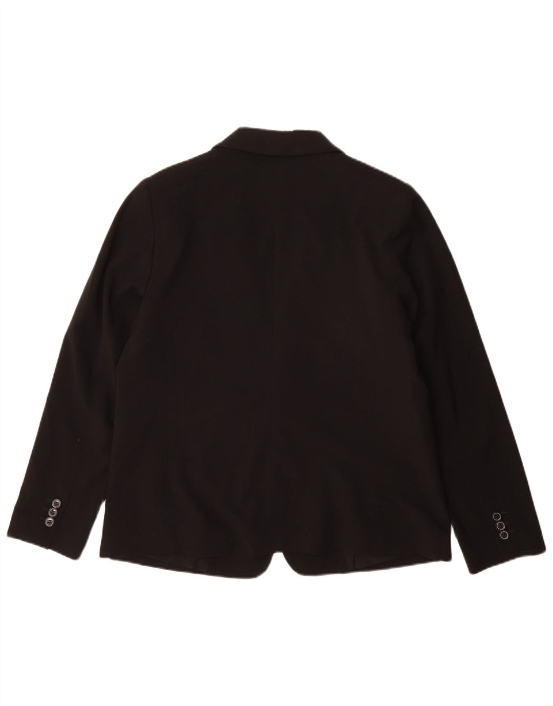 Marks & Spencer Dame 1-knaps blazerjakke UK 14 Stor sort polyester