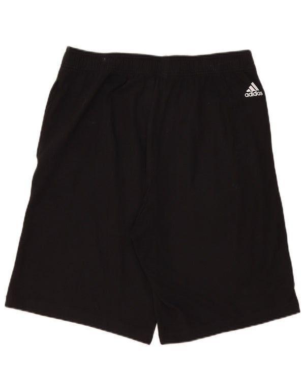Adidas Mens Graphic Sport Shorts Medium Black Cotton