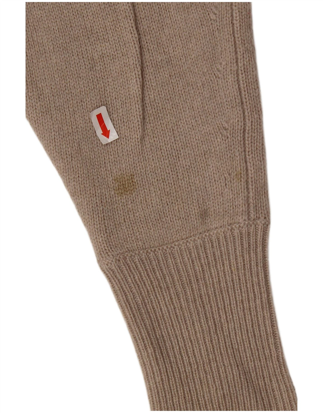 Massimo Dutti Dame Oversized Boat Neck Jumper Sweater UK 6 XS Beige Uld