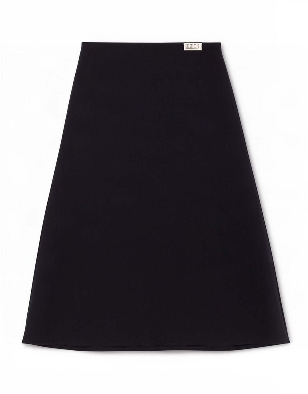 Marks & Spencer Midi-nederdel til kvinder UK 12 Medium W33 Marineblå polyester