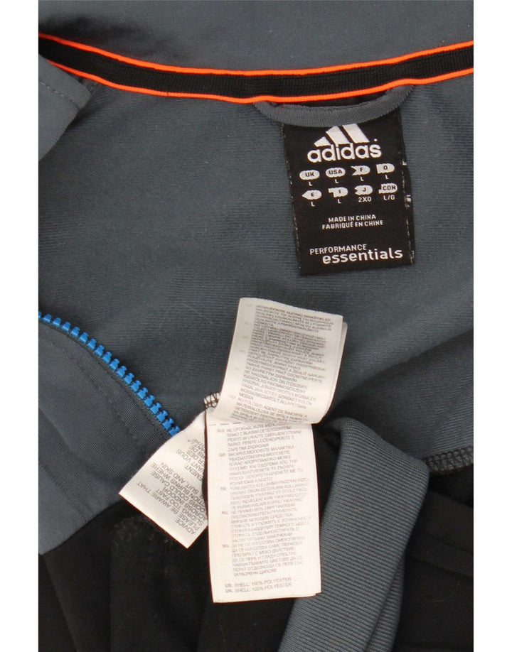 Adidas Træningsdragt til mænd Topjakke Stor Grå Colourblock Polyester