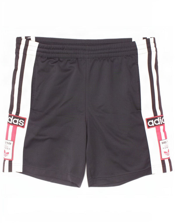Adidas drenge grafiske sportsshorts 11-12 år Sort Colourblock Polyester