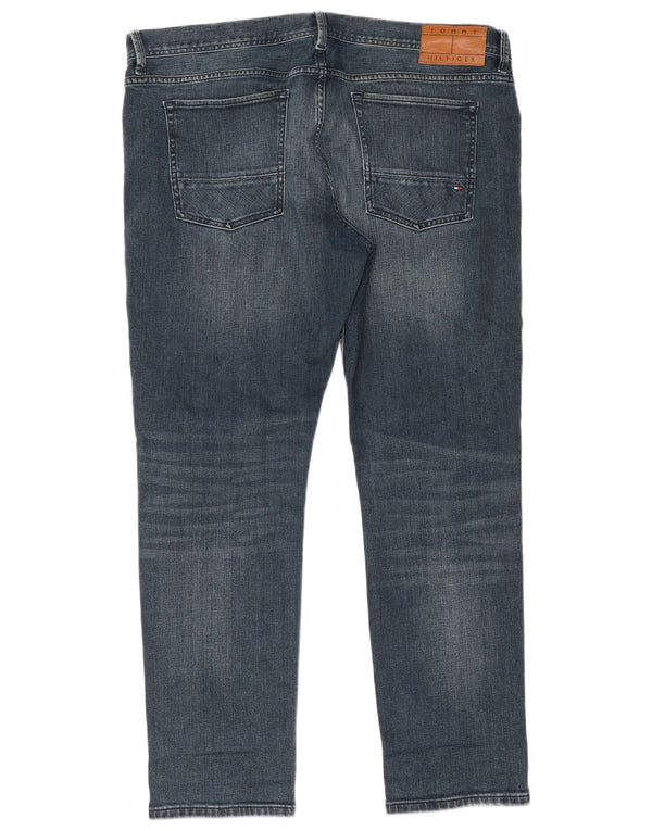 Tommy Hilfiger Herre Layton Slim Jeans W38 L30 Blå Bomuld