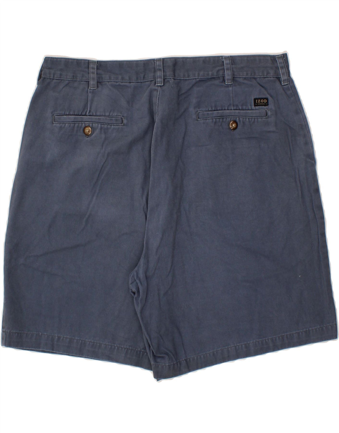 IZOD Mens Chino Shorts W38 XL Navy Blue Cotton Vintage Izod and Second-Hand Izod from Messina Hembry 