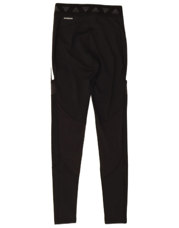 Adidas Womens Aeroready Leggings UK 8/10 Small  Black Polyester
