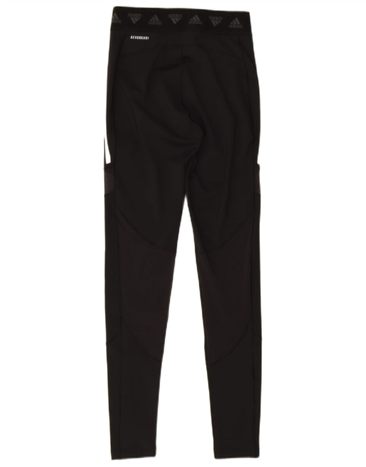 Adidas Aeroready Leggings til kvinder UK 8/10 Small Black Polyester