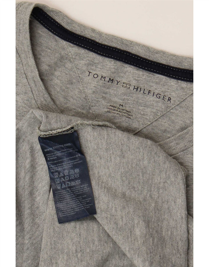 Tommy Hilfiger Herre T-Shirt Top Medium Grå Bomuld