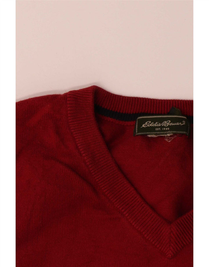 Eddie Bauer Herrevest Tank Top Medium Bourgogne Bomuld