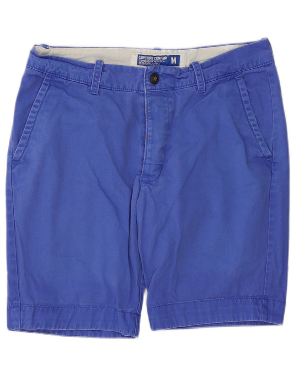SUPERDRY Mens Chino Shorts Medium W32  Blue Cotton
