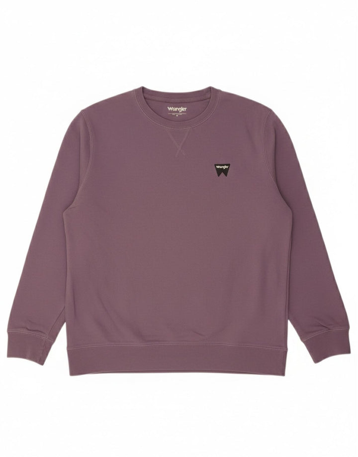 Wrangler Sweatshirt til mænd Medium Lilla Bomuld