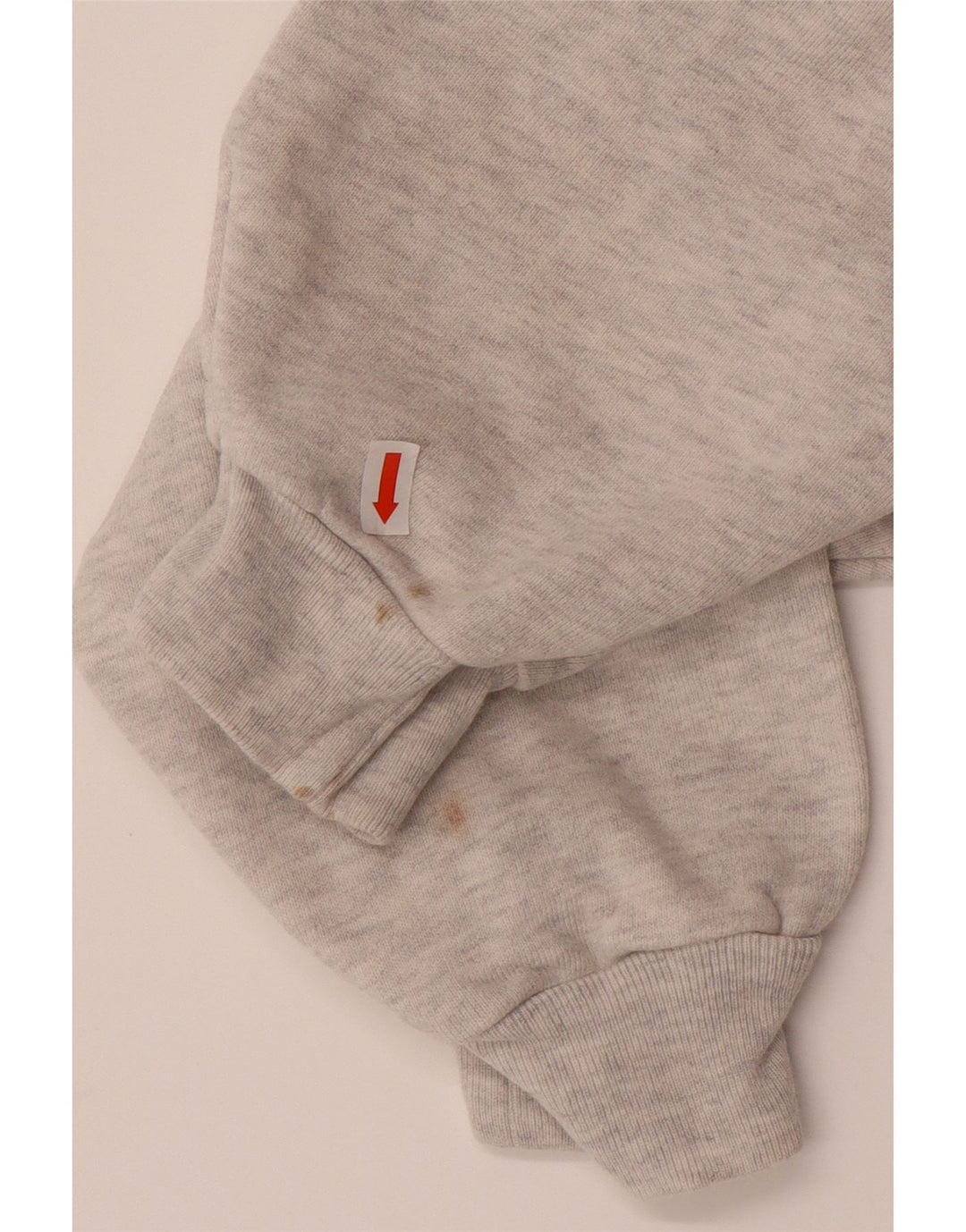 LEVI'S Womens Oversized Crop Graphic Sweatshirt Jumper UK 16 Large Grey