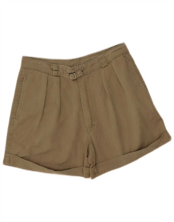 Vintage kvinders højtaljede chinoshorts W28 Medium Khaki