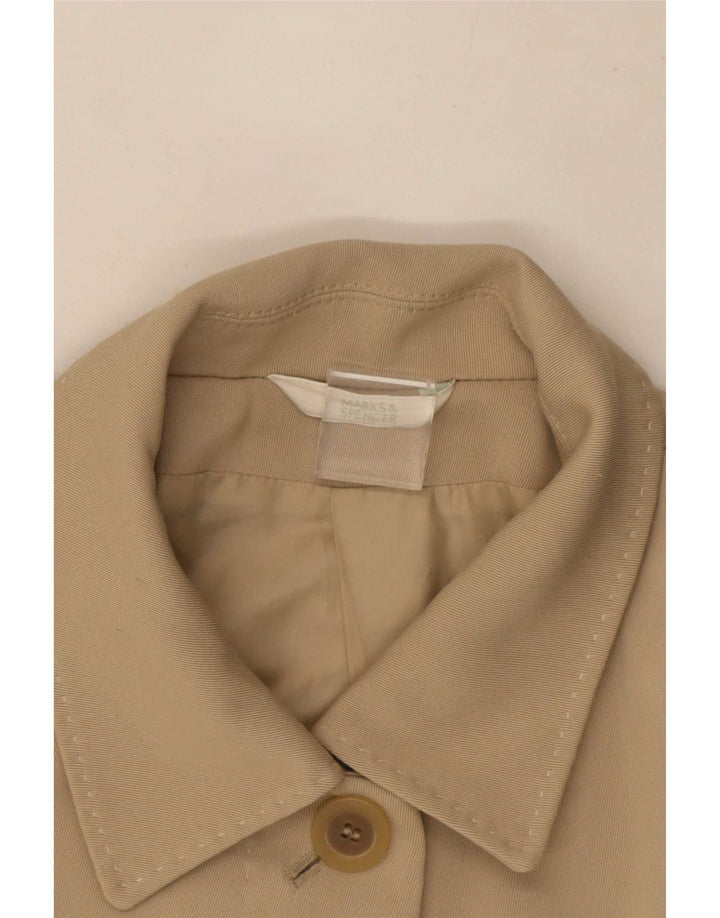 Marks & Spencer Dame Oversized Overfrakke UK 14 Medium Beige