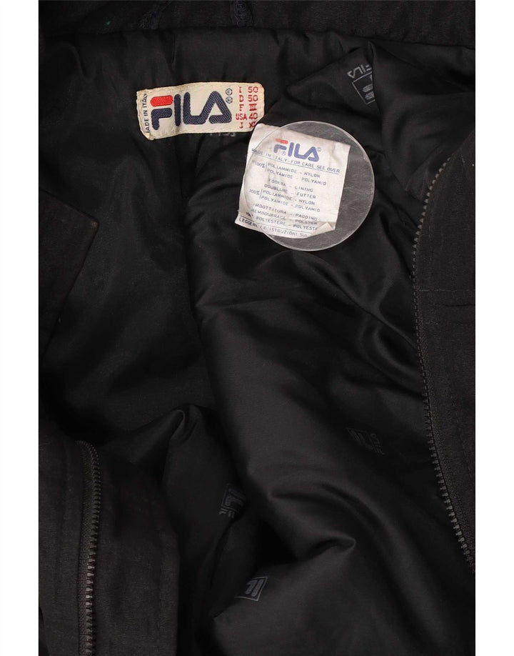 Fila Herre Loose Fit Ski Jumpsuit IT 50 Medium Sort Polyamid