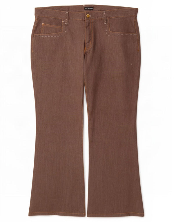 Marks & Spencer Dame Autograph Casual Bukser UK 18 XL W38 L29 Brun