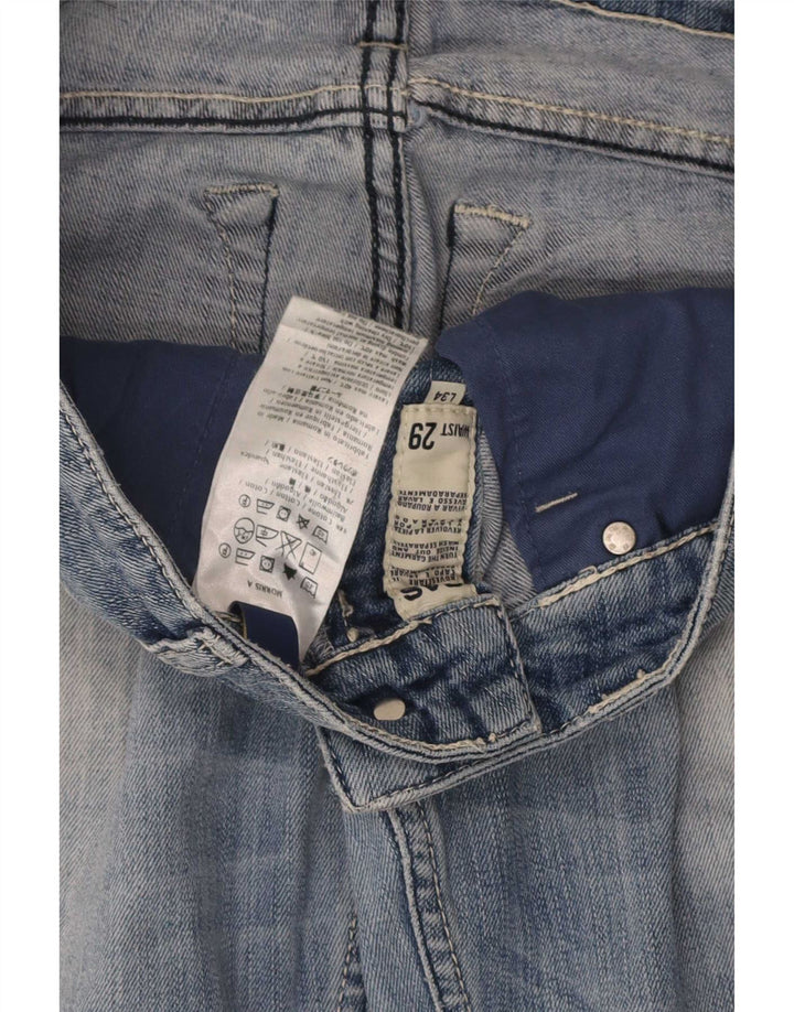 Gas Straight Jeans til kvinder W29 L34 Blå Bomuld