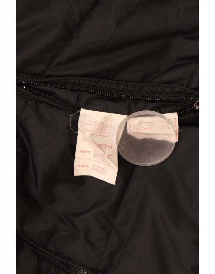 Kappa Polstret Herrejakke UK 40 Stor Sort Polyamid