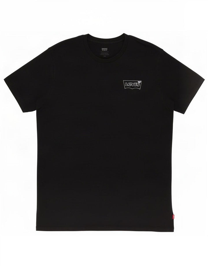 Levi's Herre T-Shirt Top Stor Sort Bomuld