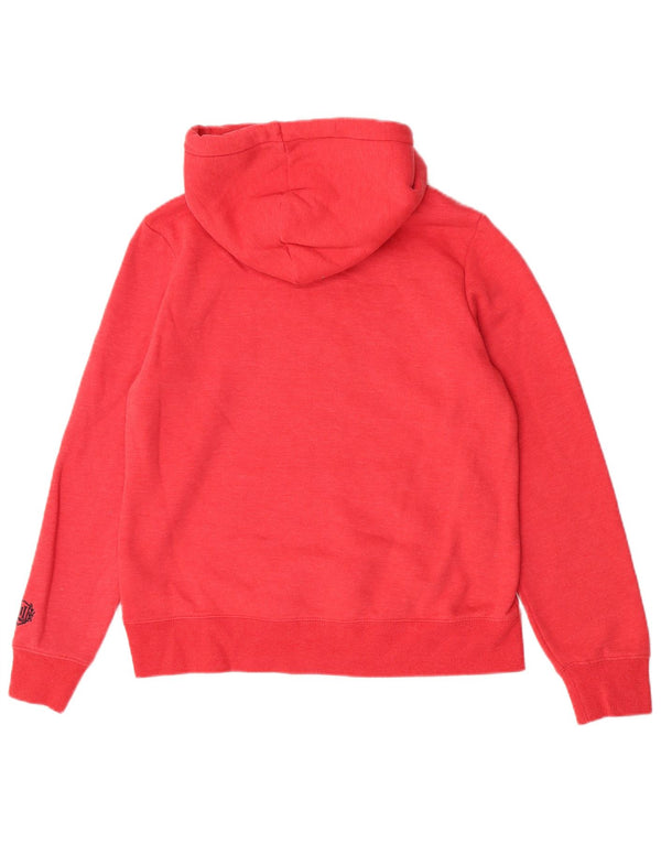 Superdry grafisk hættetrøje til kvinder UK 14 Medium rød bomuld