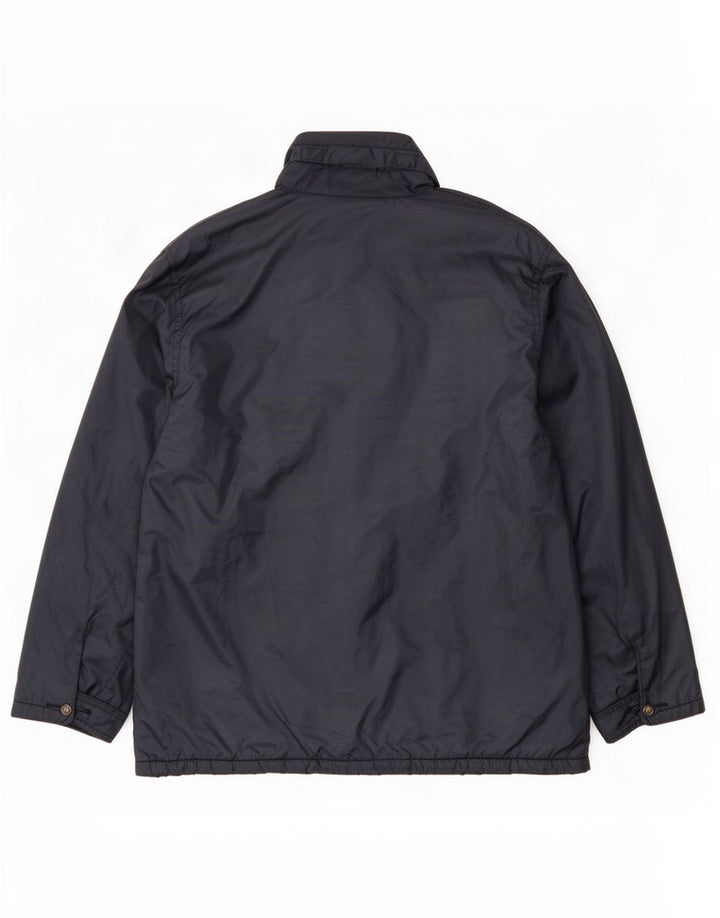 America Herre Windbreaker Jacket UK 42 XL Navy Blue Polyester