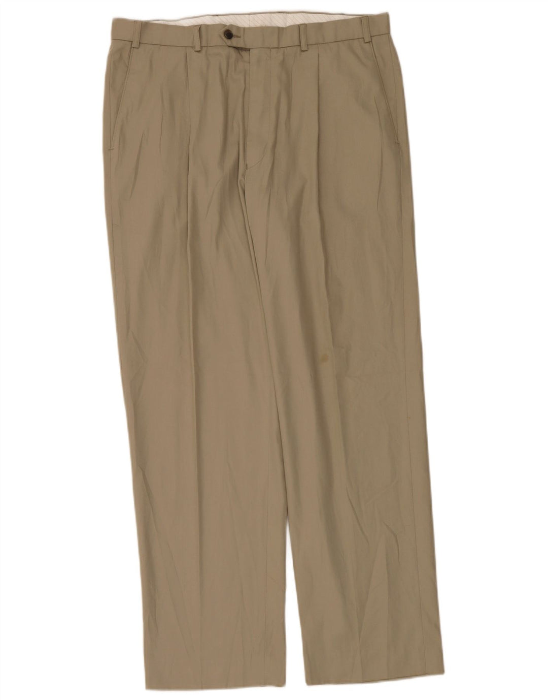 Marks & Spencer Herre Pegged Suit Bukser W36 L31 Beige Polyester