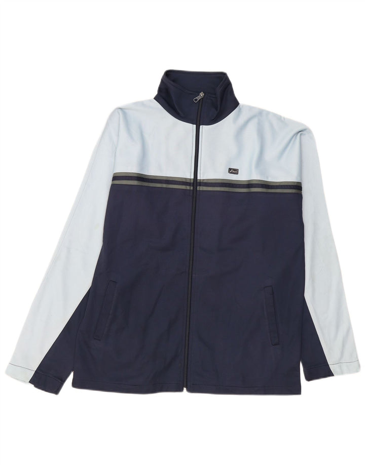 Asics Træningsdragt til mænd Topjakke Medium Marineblå Colourblock