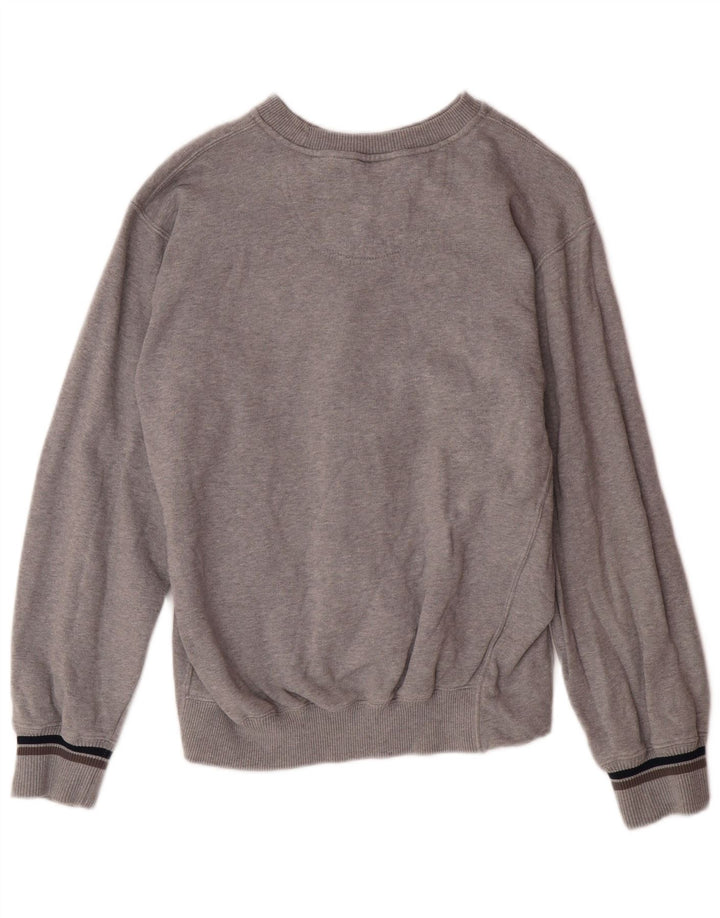 CHAMPION Womens Graphic Sweatshirt Jumper UK 14 Medium Grey Cotton