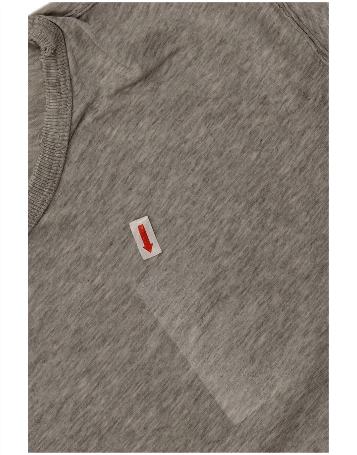 Diesel Herre Grafisk T-Shirt Top Stor Grå Flecked