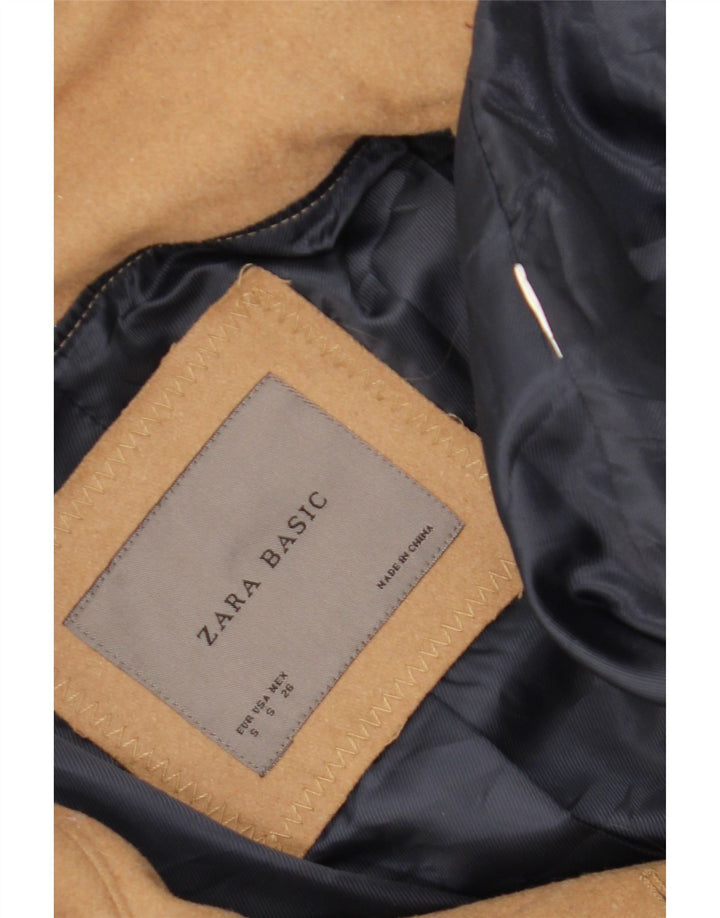Zara Dame Overfrakke UK 10 Small Beige