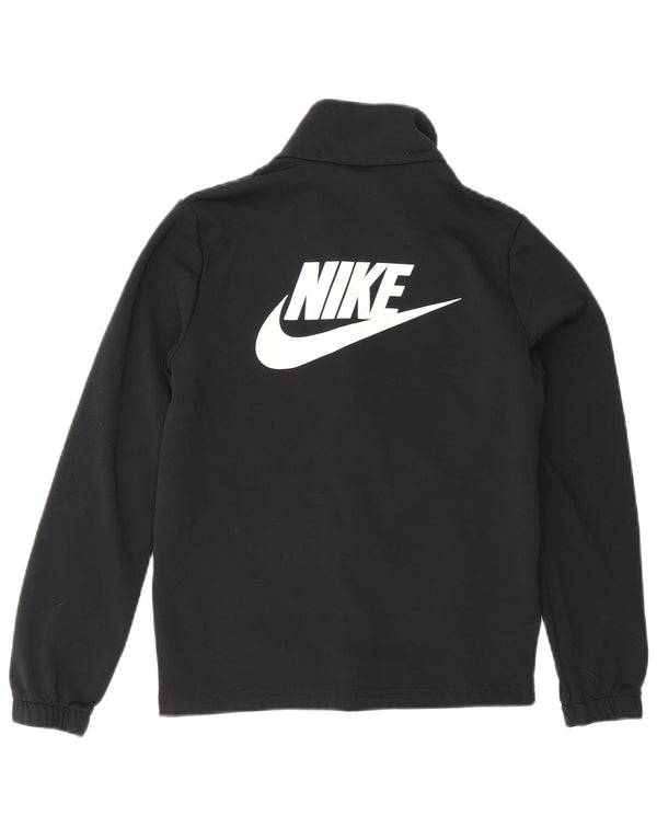 Nike drenge grafisk træningsdragt topjakke 10-11 år medium sort polyester