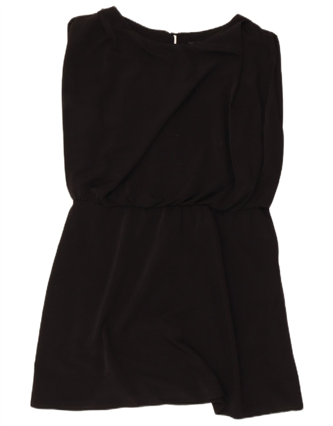 Zara Dame Ærmeløs A-Line Kjole UK 14 Medium Sort