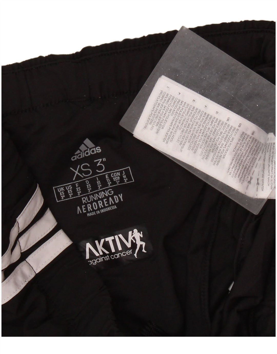 ADIDAS Aeroready Sportsshorts til kvinder UK 6 XS Sort polyester