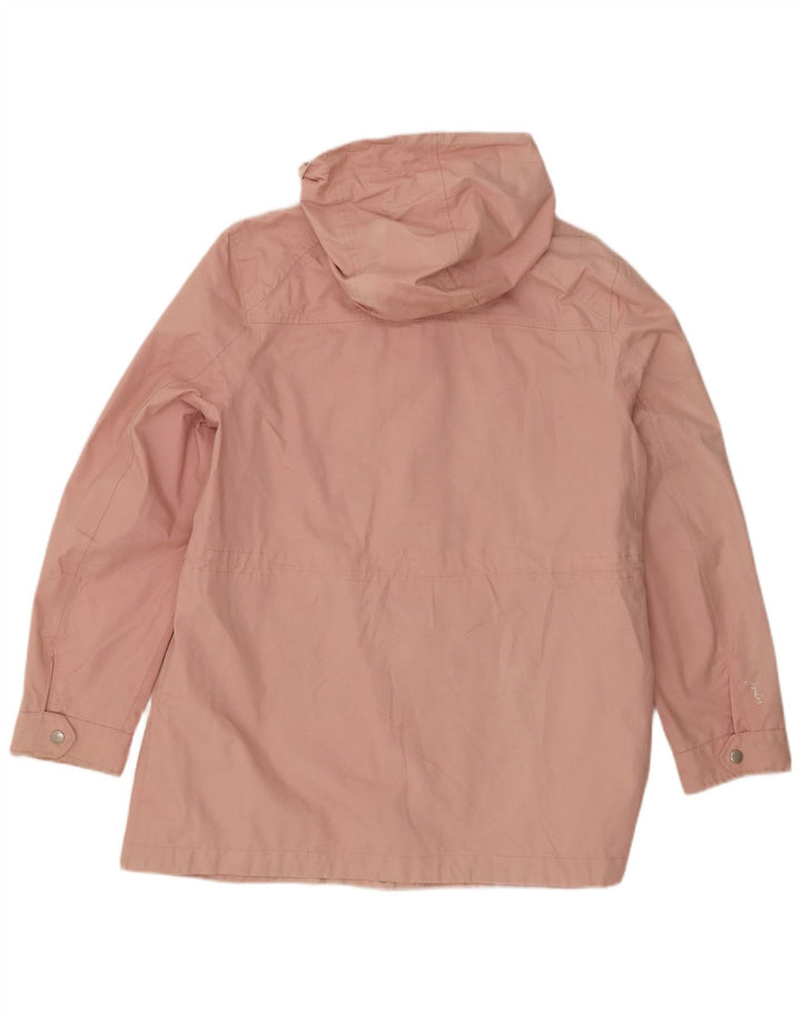 Joules Regnfrakke med hætte til kvinder UK 14 Large Pink Bomuld