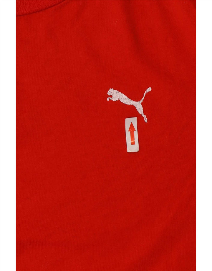 Puma Herre T-Shirt Top Medium Rød