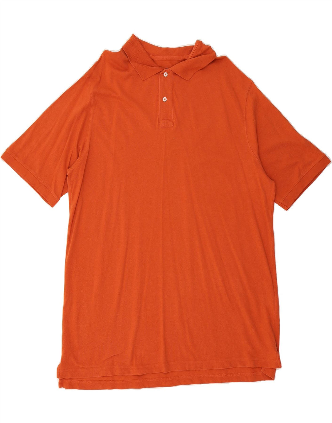 EDDIE BAUER Mens Tall Polo Shirt XL Orange Cotton Vintage Eddie Bauer and Second-Hand Eddie Bauer from Messina Hembry 