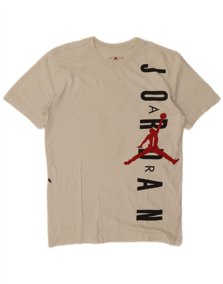 Jordan Herre grafisk T-shirt top lille off white bomuld
