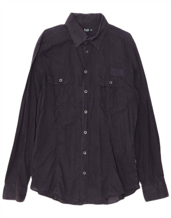 Dolce & Gabbana Herreskjorte Medium Navyblå