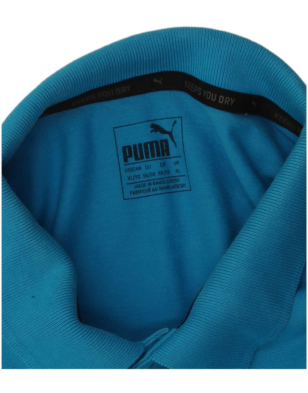 Puma herre poloshirt XL blå bomuld