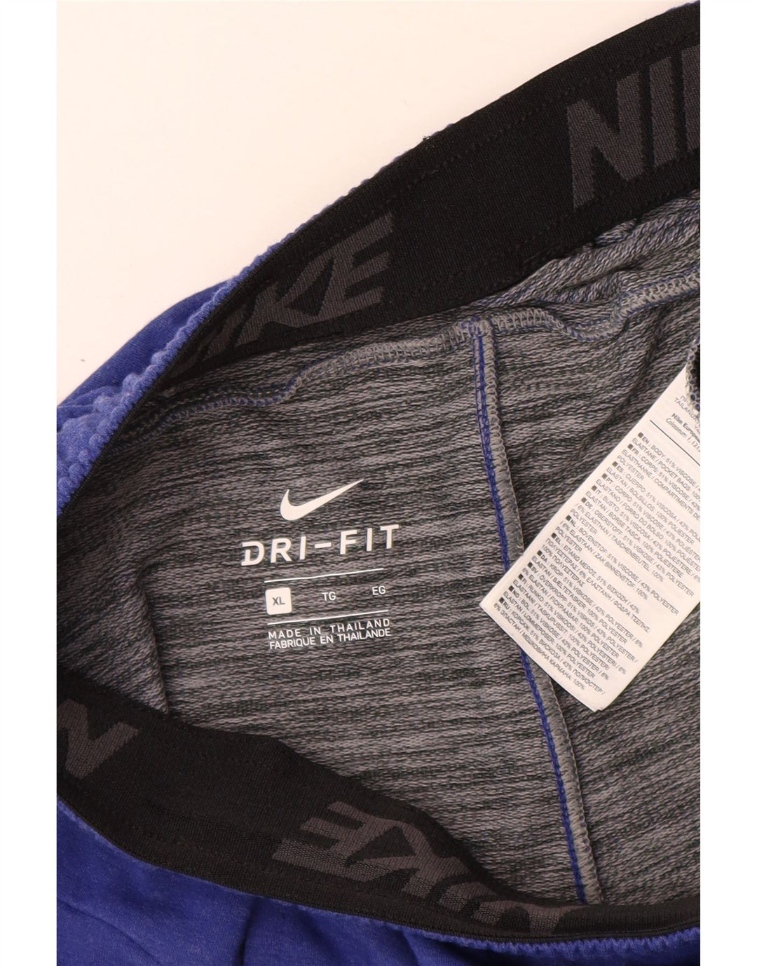 Nike herre Dri Fit sportsshorts XL blå viskose