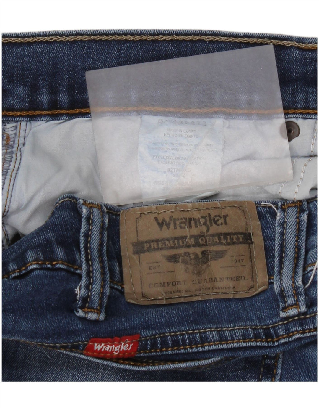 Wrangler lige jeans til kvinder 34 L32 blå bomuld