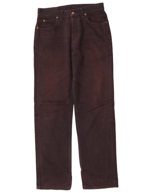 Lee Straight Jeans til mænd W30 L34 Sort bomuld